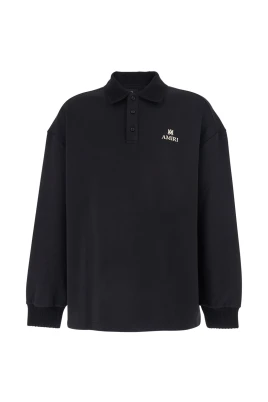 Polo-Neck Sweatshirt