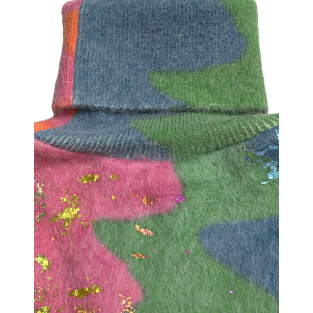 Dolce & Gabbana Gestreepte Mohair Coltrui Multicolor Dames