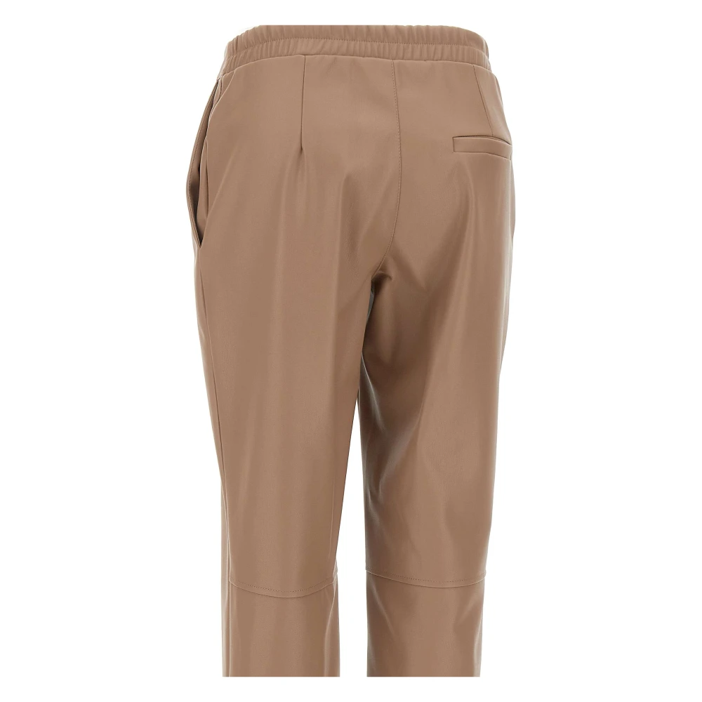 Kaos Imitatieleren damesbroek bruin Brown Dames