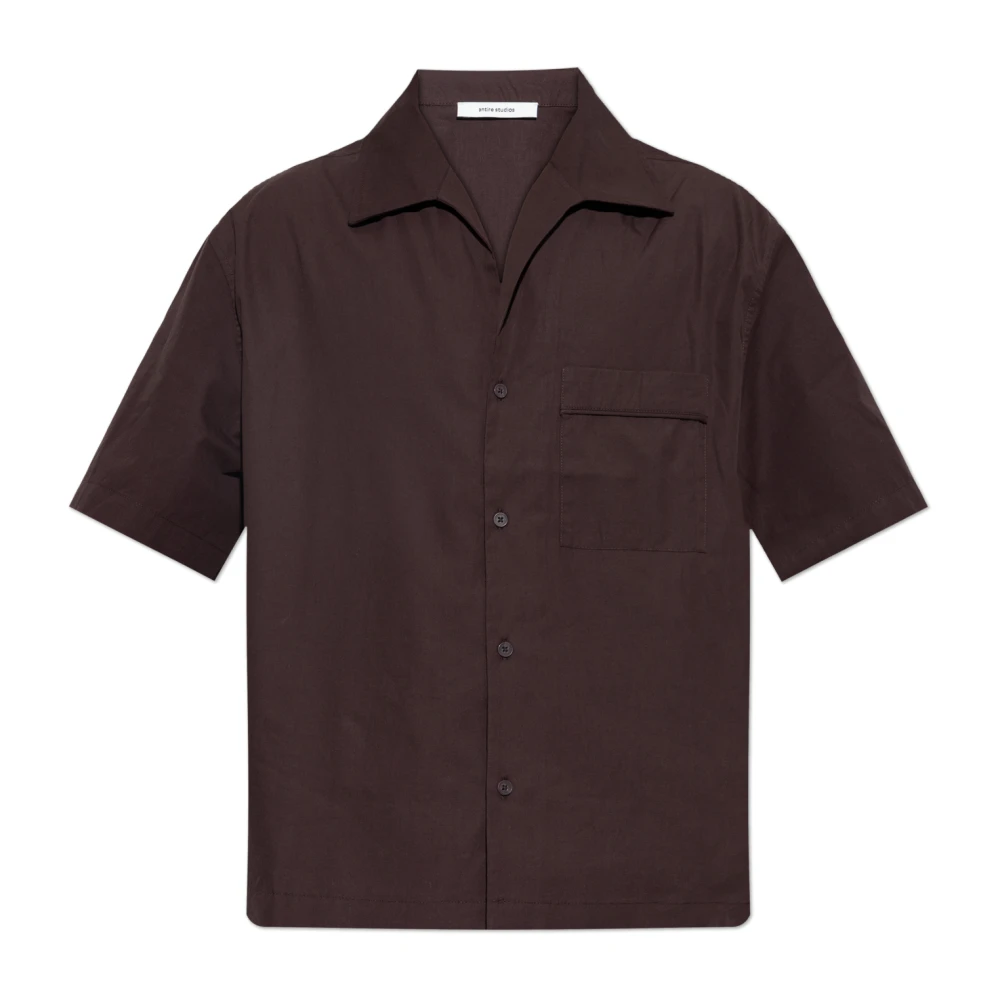 Entire Studios Hombre Marrón Camisas, Talla: L