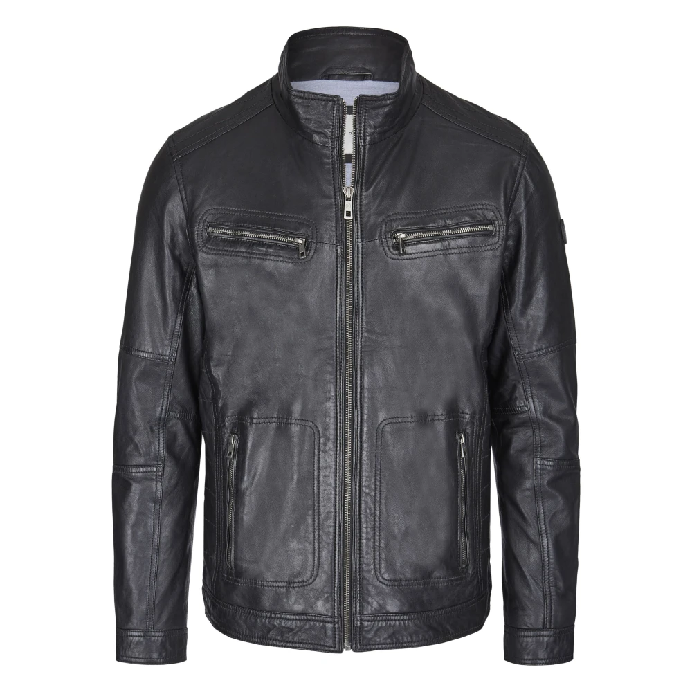Bugatti Heren Leren Jas Fidelio Black Heren