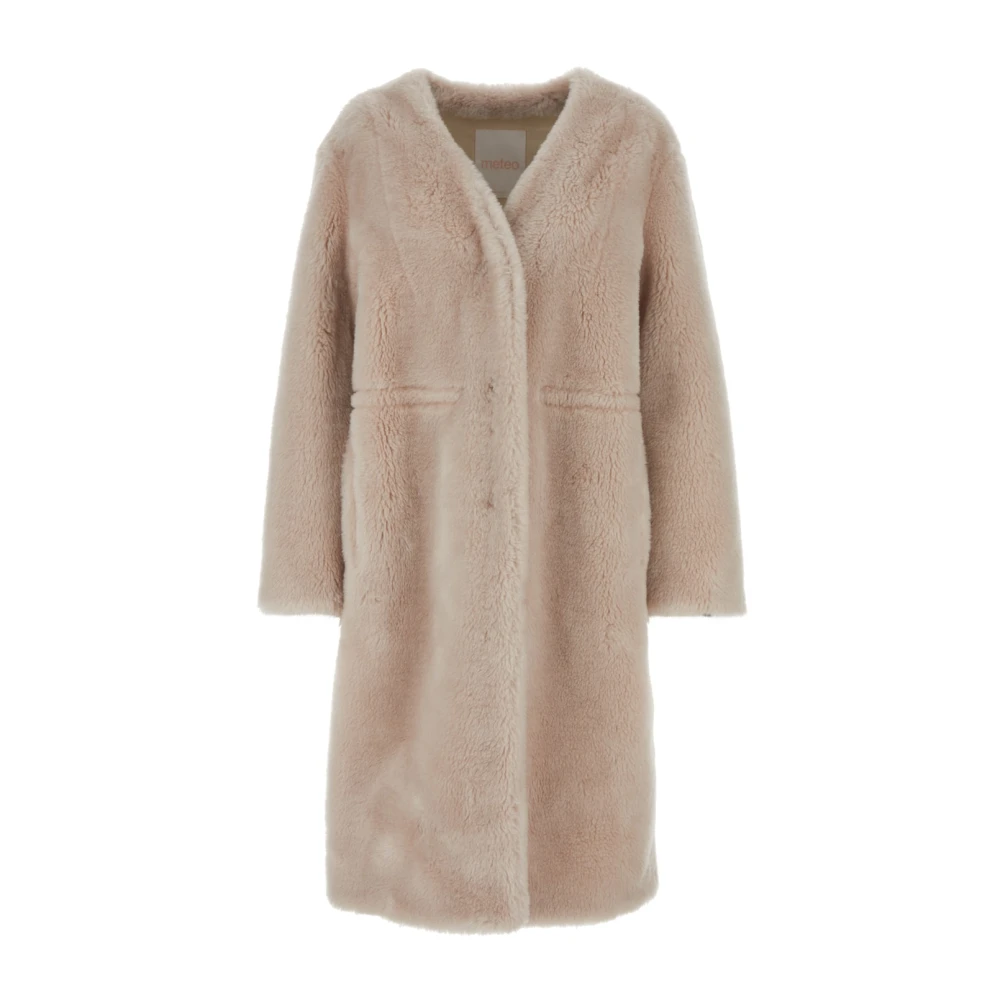 Yves Salomon Stijlvolle Winterjas Beige Dames