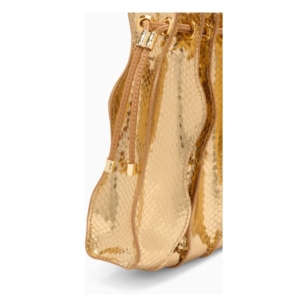 Ulla Johnson Geplooide Wave Crossbody Tas Yellow Dames