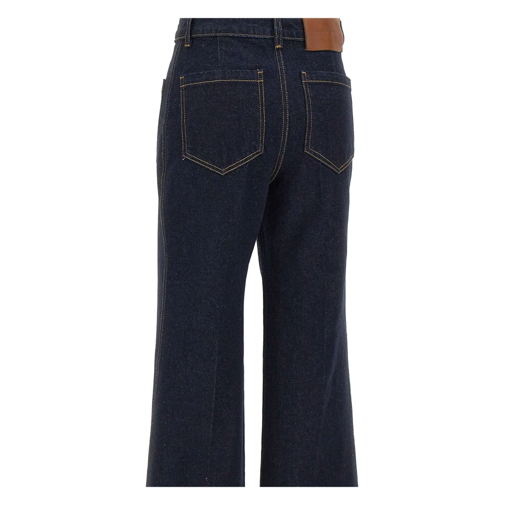 Victoria Beckham Alina High Waist Slim Fit Jeans Blue Dames