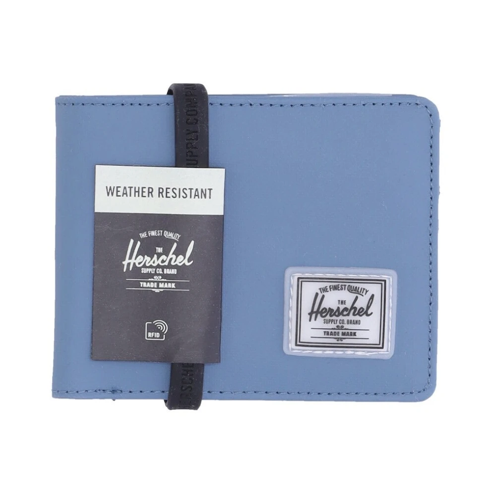 Herschel Blauwe Crosshatch Rfid Heren Portemonnee Blue Unisex