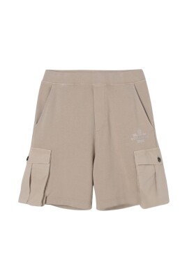 enfants-beige-cargo-shorts-coupe-decontractee