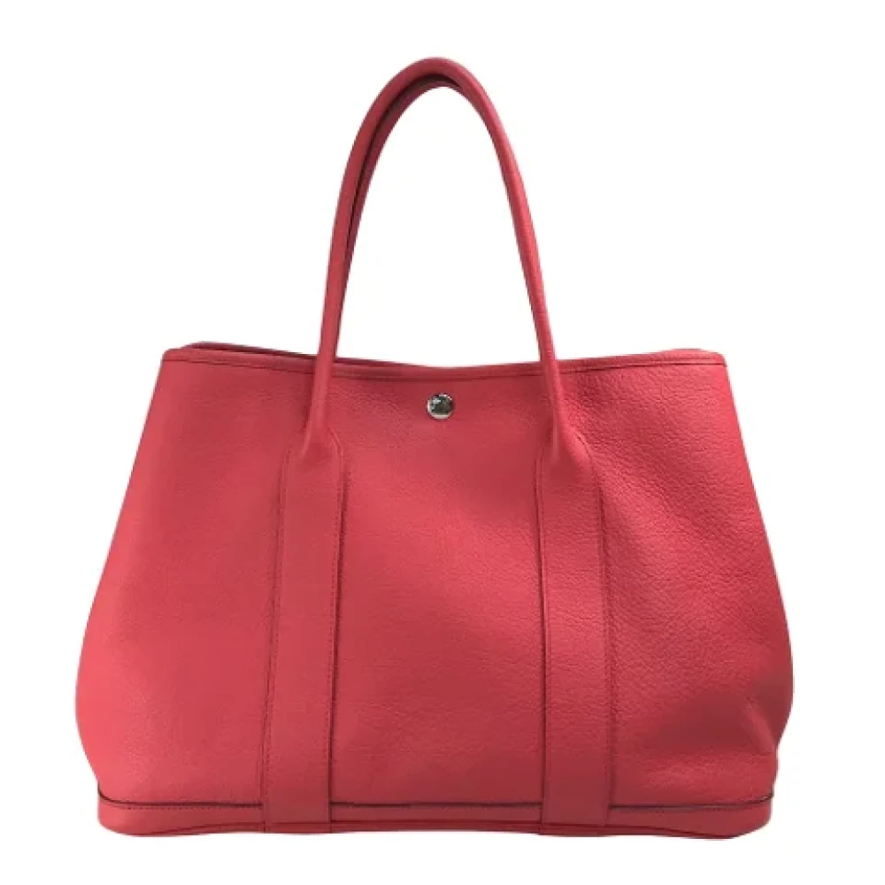 Hermès Vintage Pre-owned Leather totes Red Dames