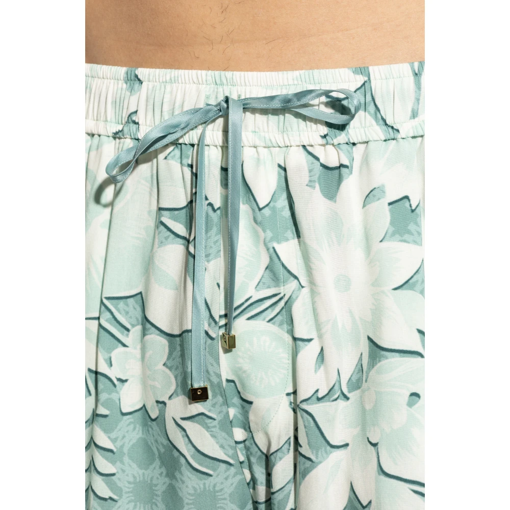 Amiri Bloemenprint shorts Blue Heren
