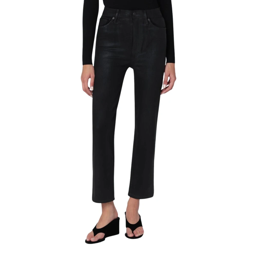 Frame Women's Black Le Sleek Straight - Cropped Jeans - W29 - Jeans