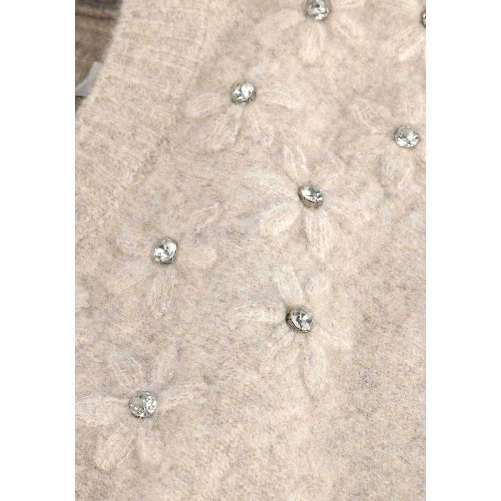 Summum Woman Beige Wollen Blend Gebreide Trui Beige Dames