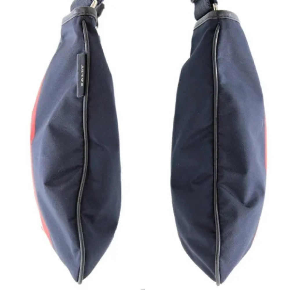 Bally Pre-owned Fabric shoulder-bags Blue Dames