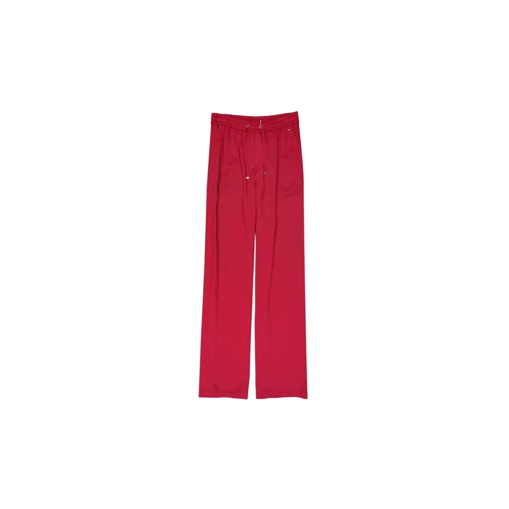 Herno Women's Red Acetate Casual Pants
