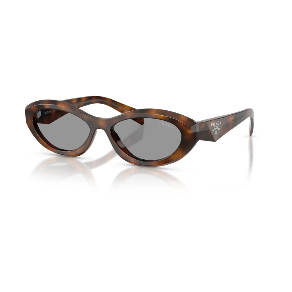Prada Grey Woman Pr 26Zs 20D50q Sunglasses Acetate Havana Geometric Normal - Image 4
