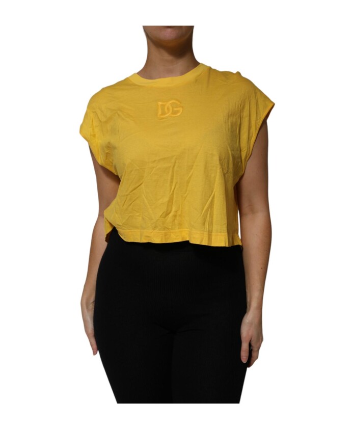 haut-jaune-sans-manches-en-coton