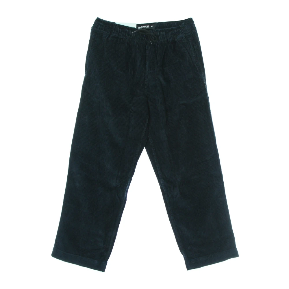 Element Navy Corduroy Fluwelen Broek Blue Heren