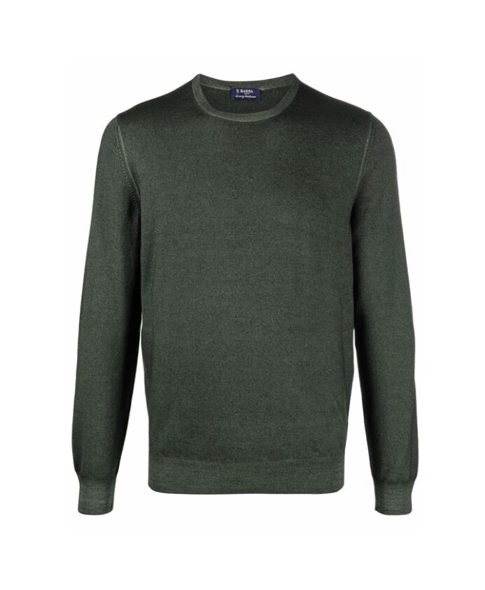 pull-en-laine-vert-a-col-rond