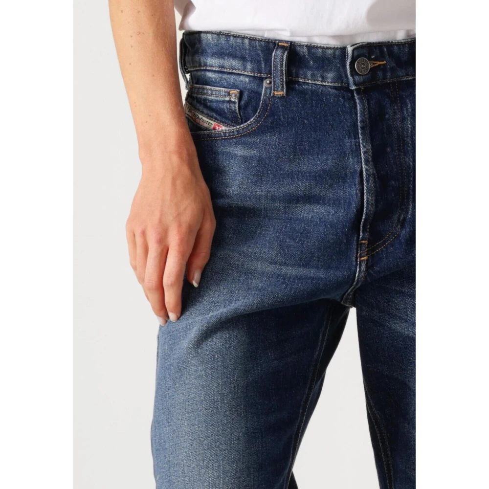 Diesel Donkerblauwe Tapered Jeans 1988 Blue Dames