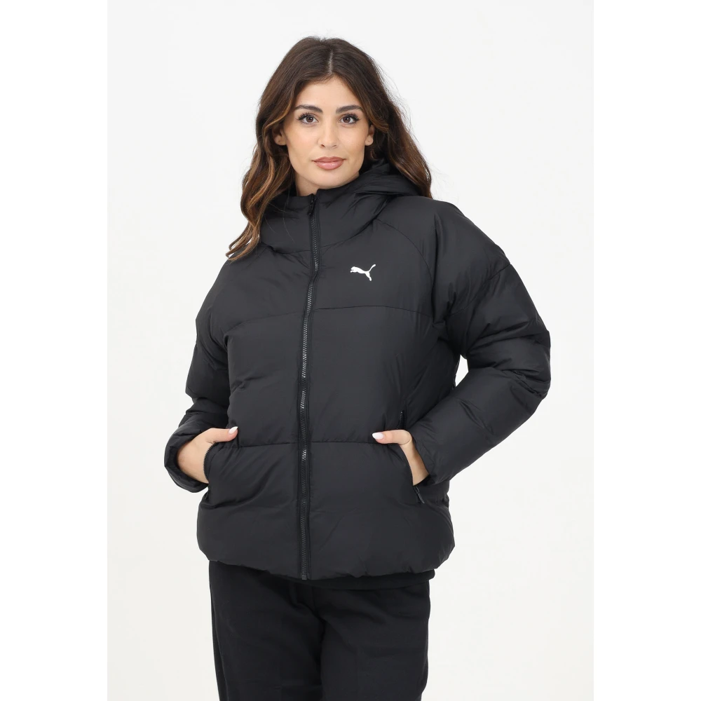 Puma Zwarte Gewatteerde Jas Vrouwen Winter Black Dames