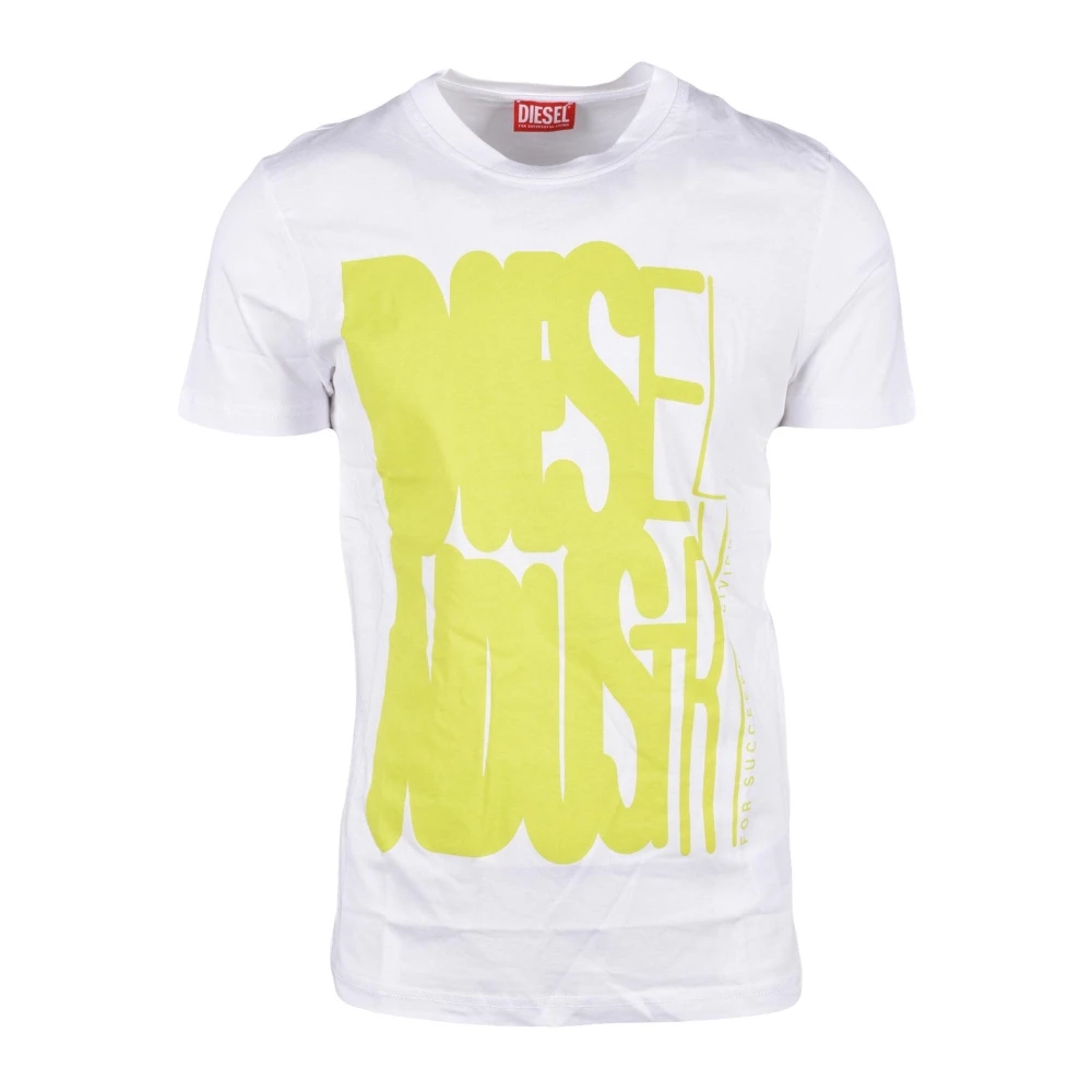 Diesel Katoenen T-shirt White Heren
