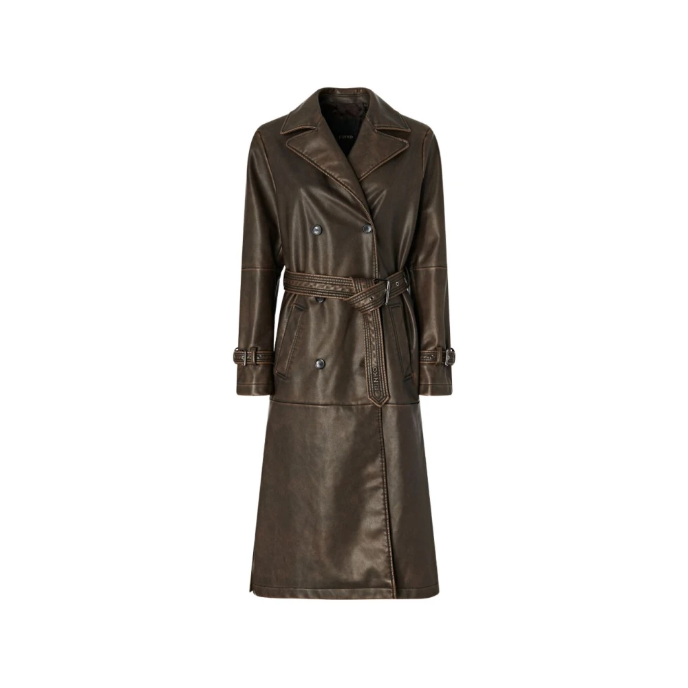 Pinko Vrouw Bruin Jassen Dames, S, Nylon, Jassen