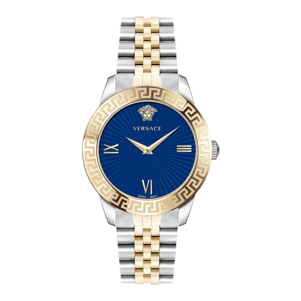 Versace Men's Gray Analog Quartz Watch With Deployante Fastening