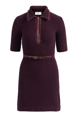 Abito in maglia bouclé con det