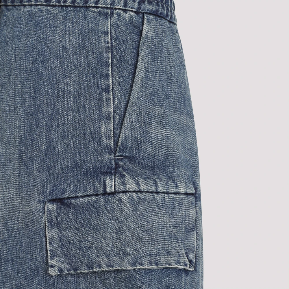 Fear Of God Blauwe Katoenen Broek Aw24 Blue Heren