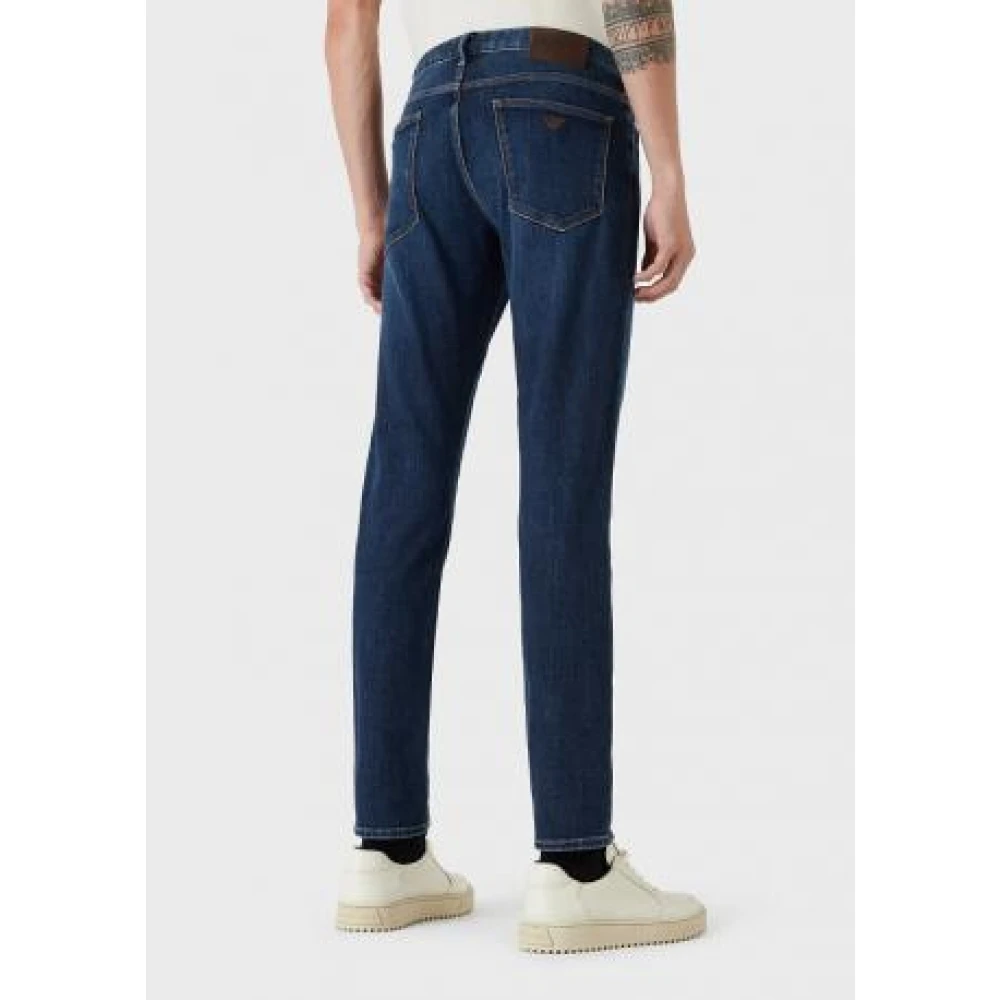 Emporio Armani Slim Fit 5 Zakken Denim Jeans Blue Heren