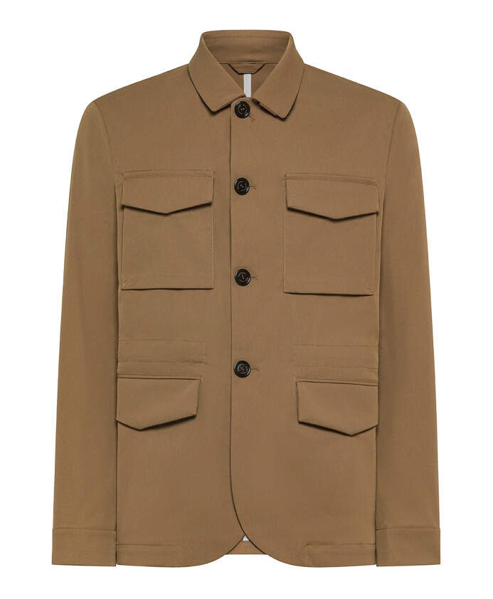 bruine-polyester-twill-jas-waterafstotend