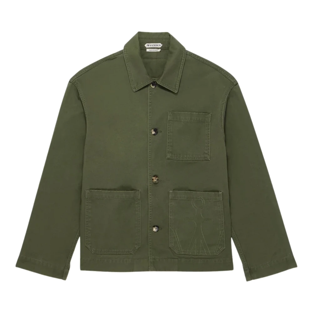 Jw Anderson Men's Green Patch Pocket Jacket