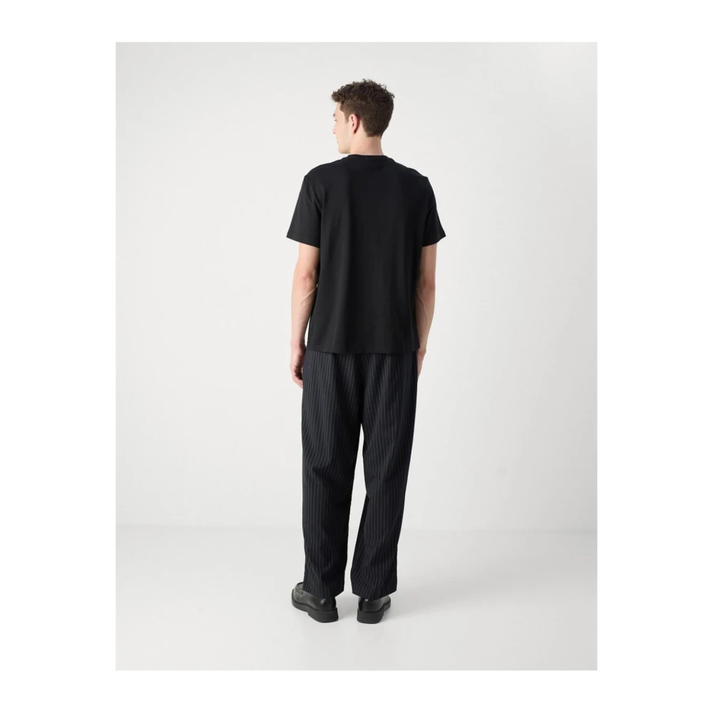 Calvin Klein Zwart Logo Katoenen T-shirt Black Heren