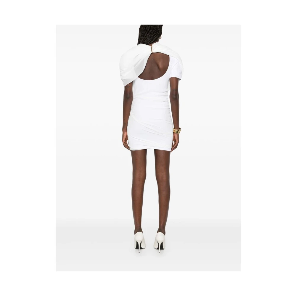 Jacquemus Witte Jurk met Uitsnijding White Dames