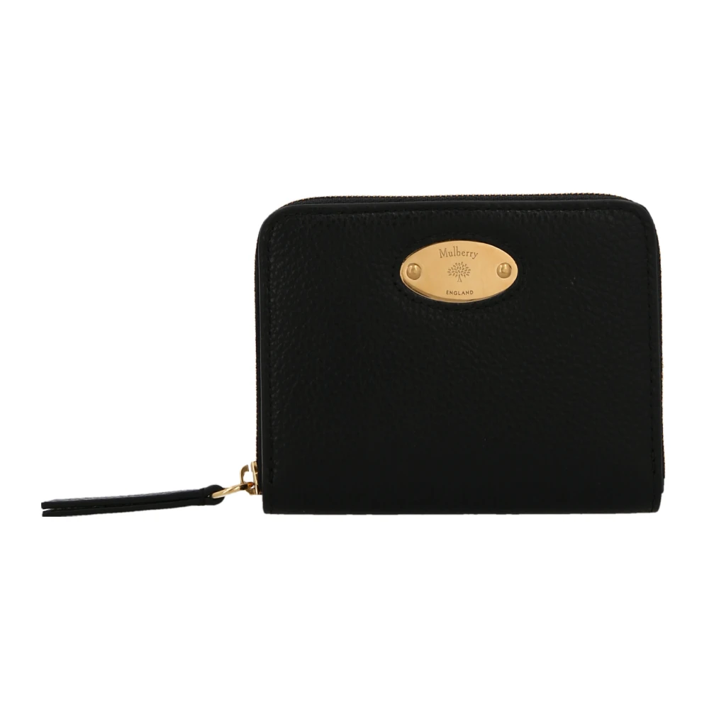 Mulberry Women's Black Logo Plaque Wallet