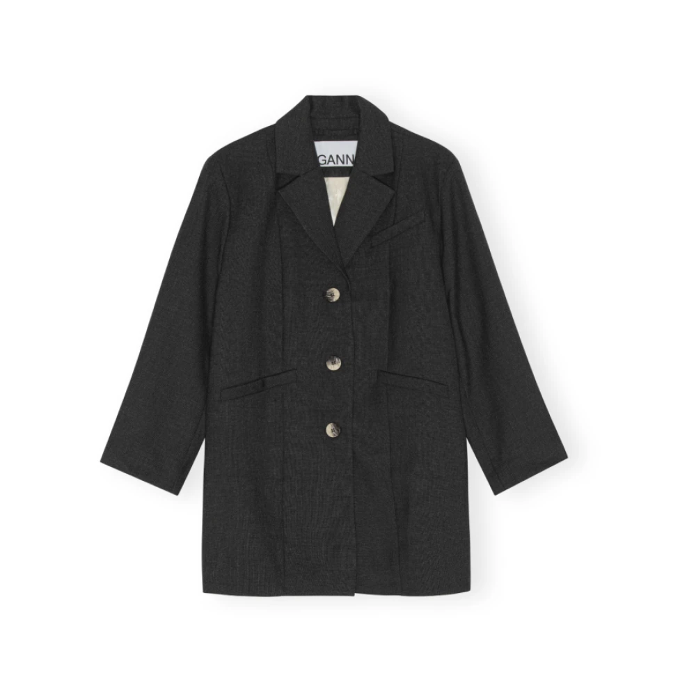 Ganni Stijlvolle jas voor elke gelegenheid Gray Dames