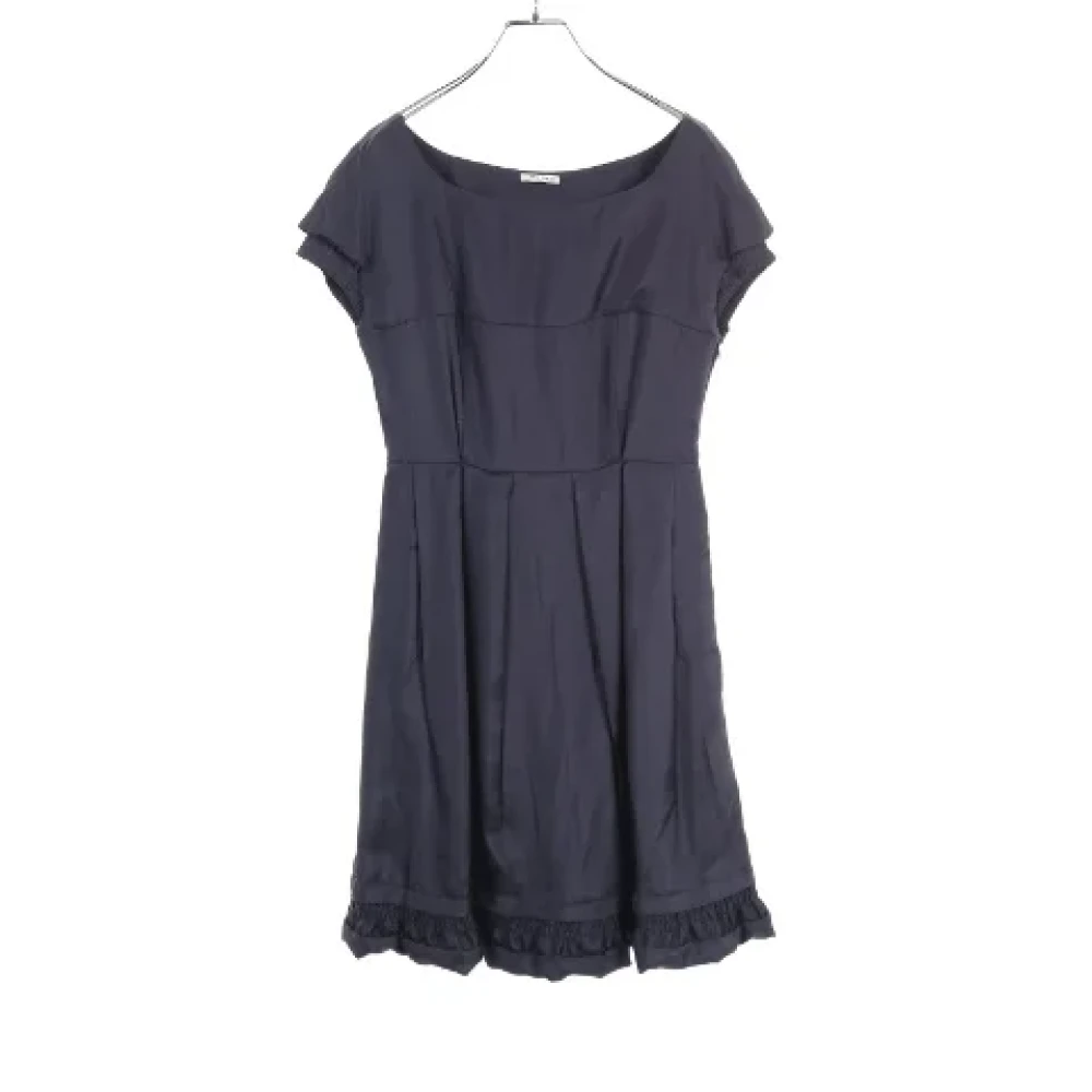 Miu Pre-owned Polyester dresses Blauw Dames