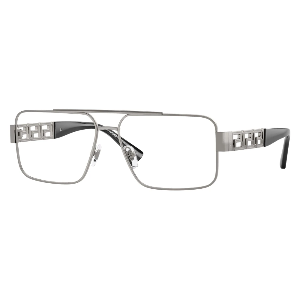 Versace Men's Gray Optical Frame - Glasses - 56 Mm - Accessories