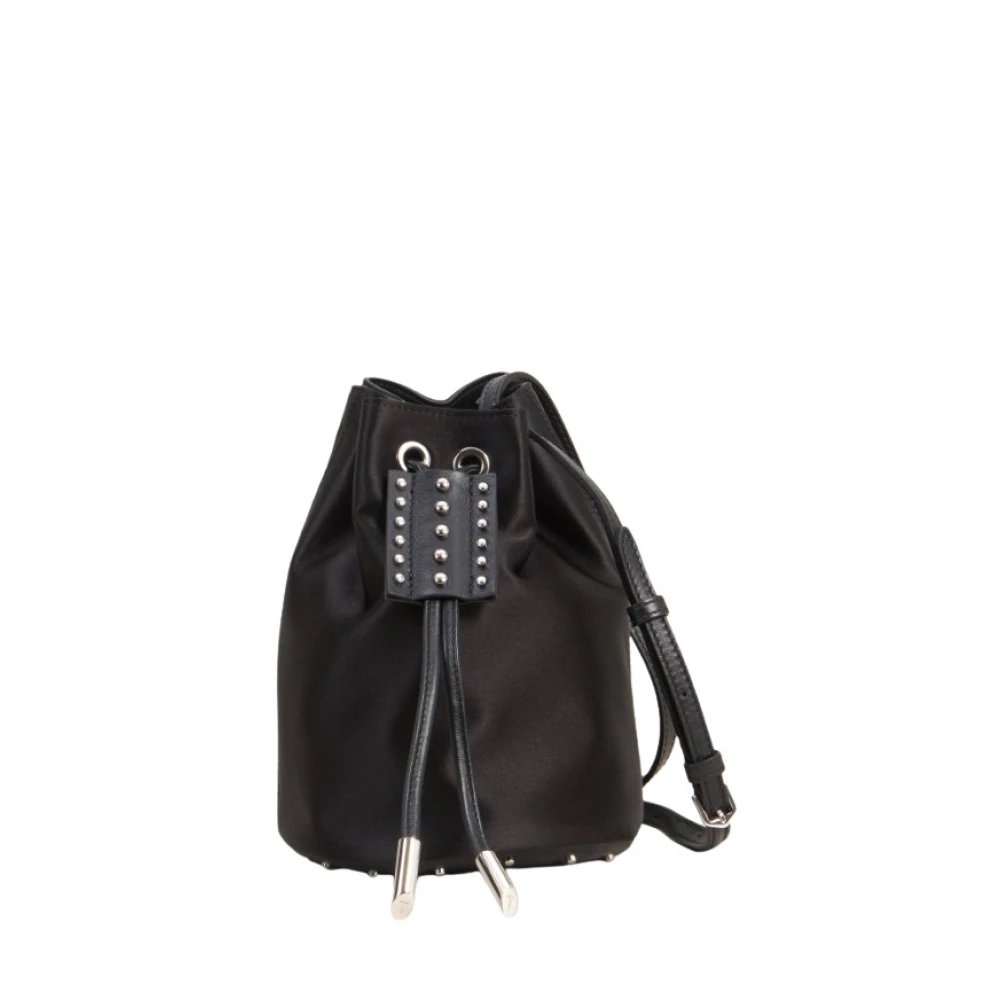 TOD'S Zwarte Mini Bucket Tas Black Dames