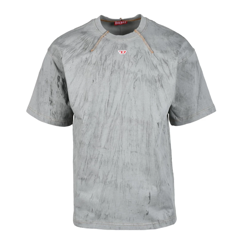 Diesel Katoenen T-shirt Gray Heren