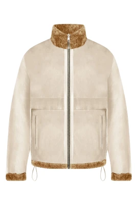 Reversibel Shearlingjacka