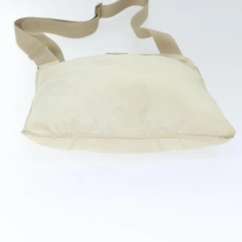Prada Vintage Pre-owned Fabric prada-bags Beige Dames