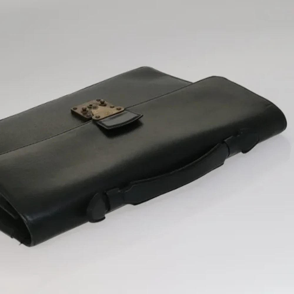 Louis Vuitton Vintage Pre-owned Leather briefcases Green Dames