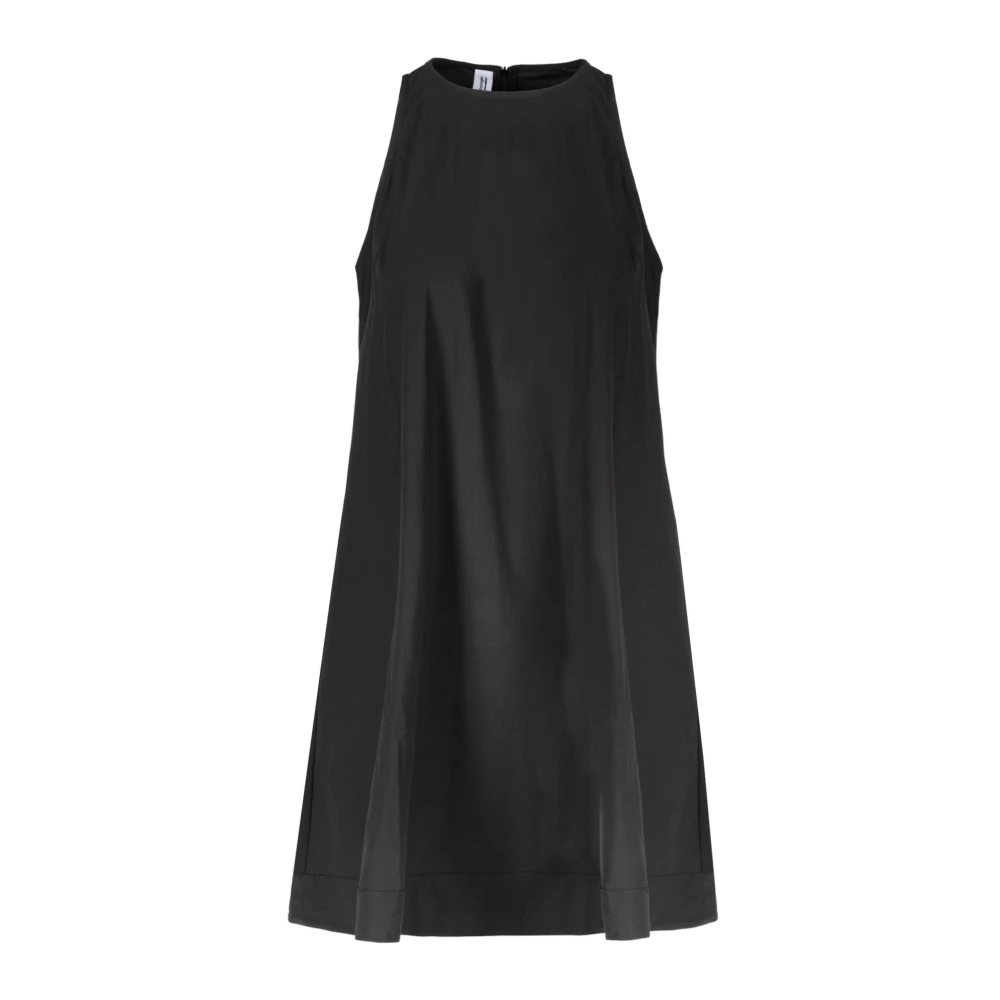 BomBoogie Mouwloze technische jerseyjurk Black Dames