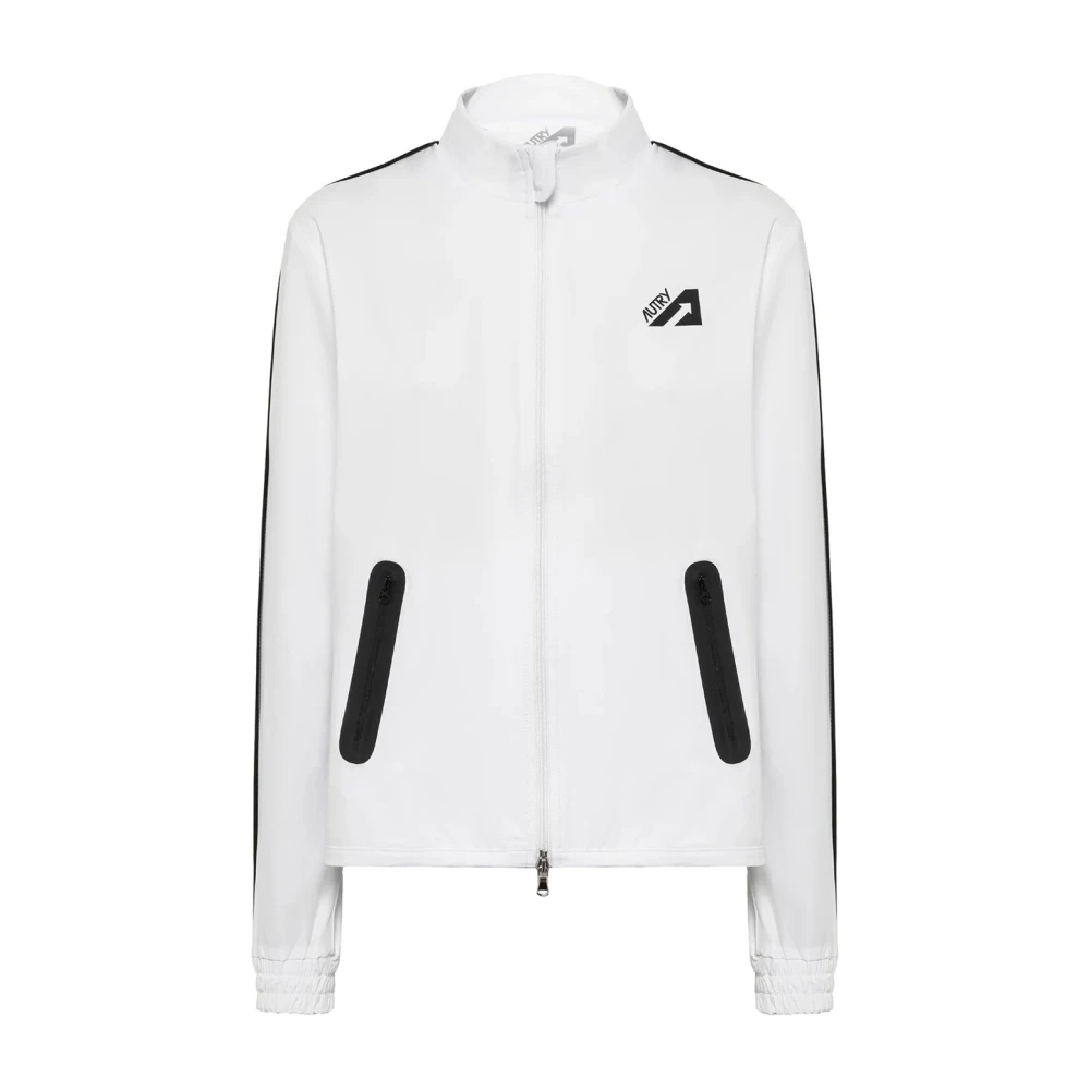 Autry Women's White Sport Jacket - Zip-Throughs - L - Sweatshirts & Hoodies