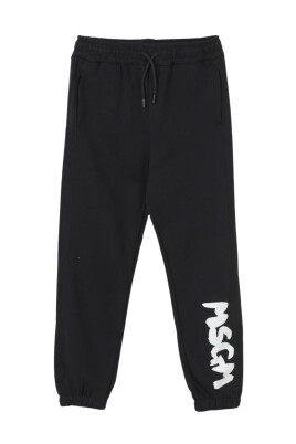 enfants-pantalons-de-survetement-noirs-elegants-confortables