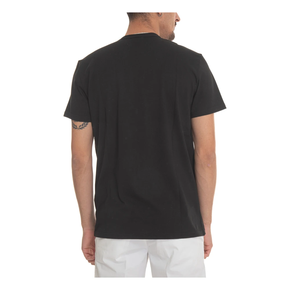 Hogan Logo Korte Mouw Katoenen T-shirt Black Heren