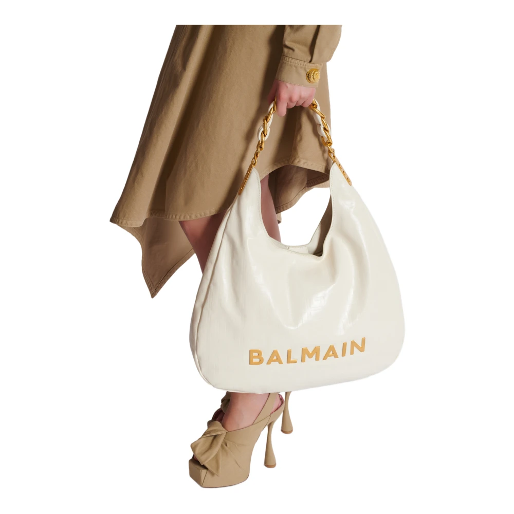 Balmain 1945 Soft Hobo Tas White Dames