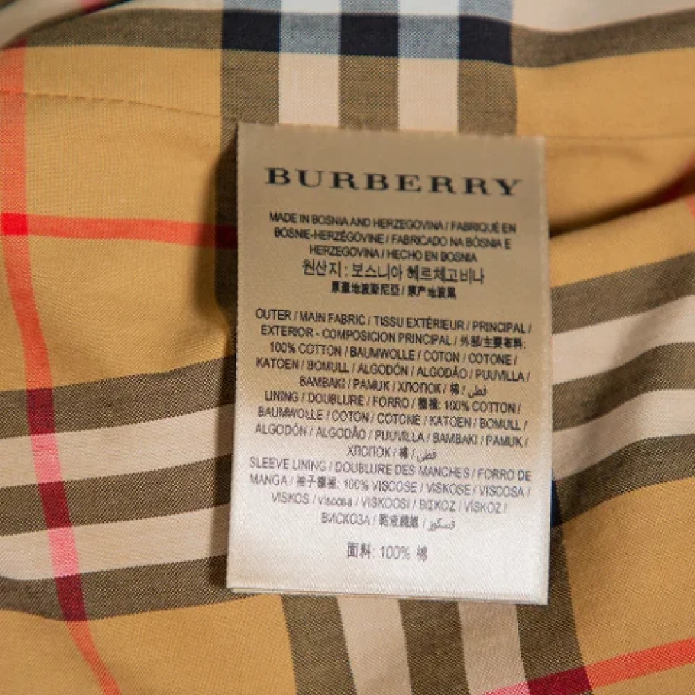 Burberry Vintage Pre-owned Cotton outerwear Pink Dames