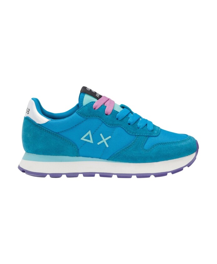 blue-leather-and-fabric-casual-sneaker-women