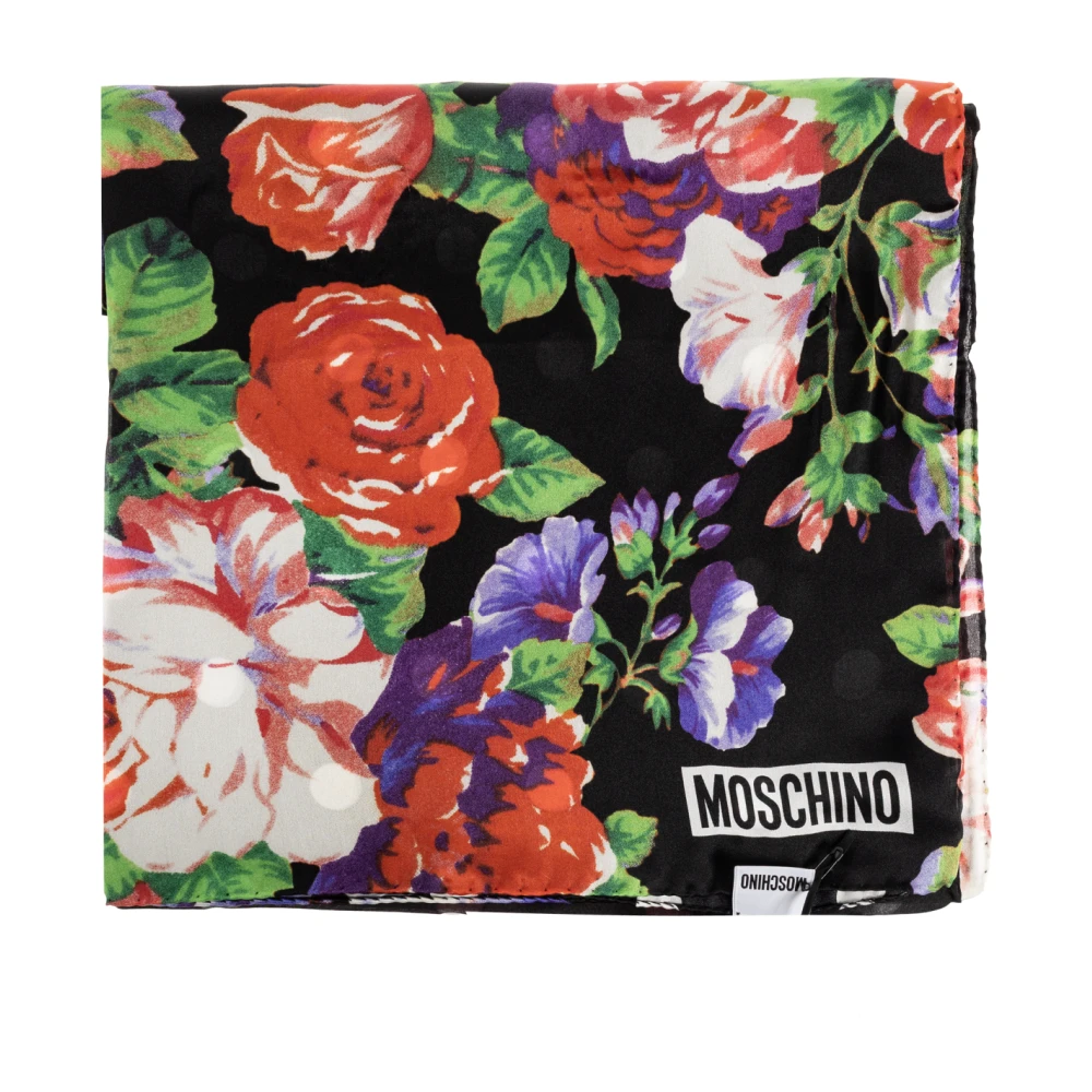 Moschino Herr Multicolor Accessoarer One Size, Silkesscarf