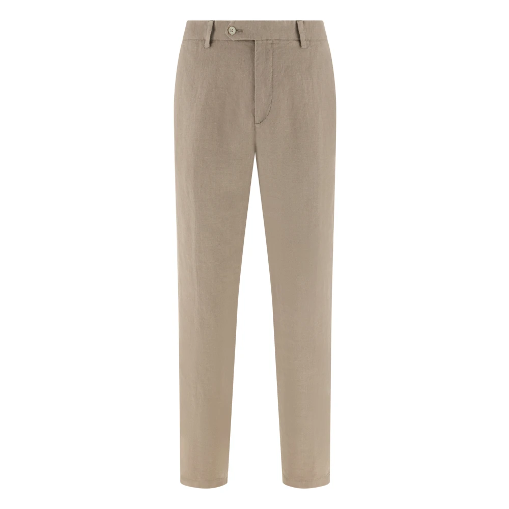 Boggi Milano Homme Beige Pantalons, Taille: W36 Pantalon En Lin